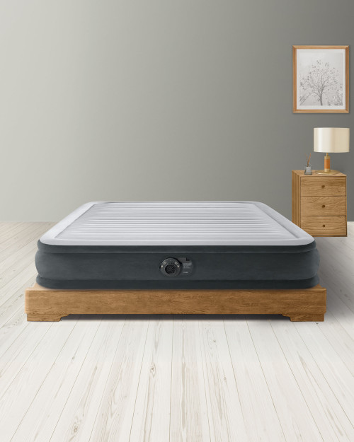 Intex 67769ED 13in Queen Dura-Beam® Deluxe Fiber-Tech Comfort-Plush Air Mattress with Built-In Electric Pump manufacturer reference